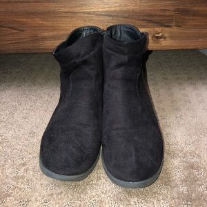 Black ankle booties